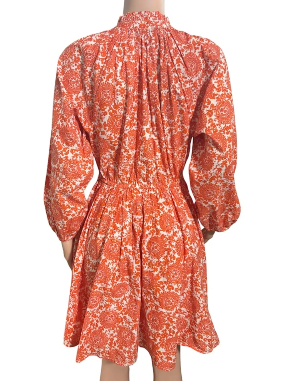 J. CREW Women's Floral Ruffle-collar mini dress